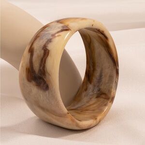 Boho Marbled Gradient Statement Cuff | Trendy Chunky Jewelry